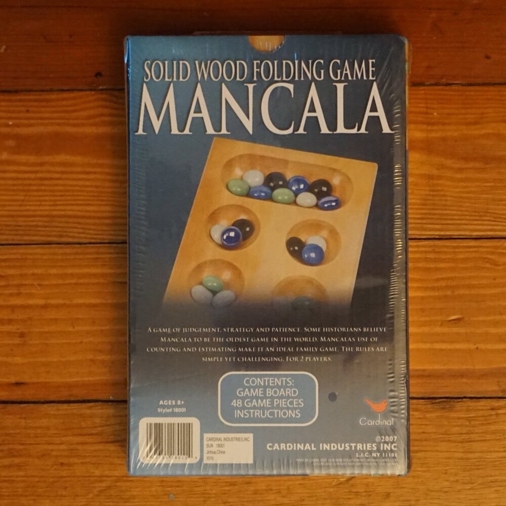 MANCALA Solid Wood folding Game